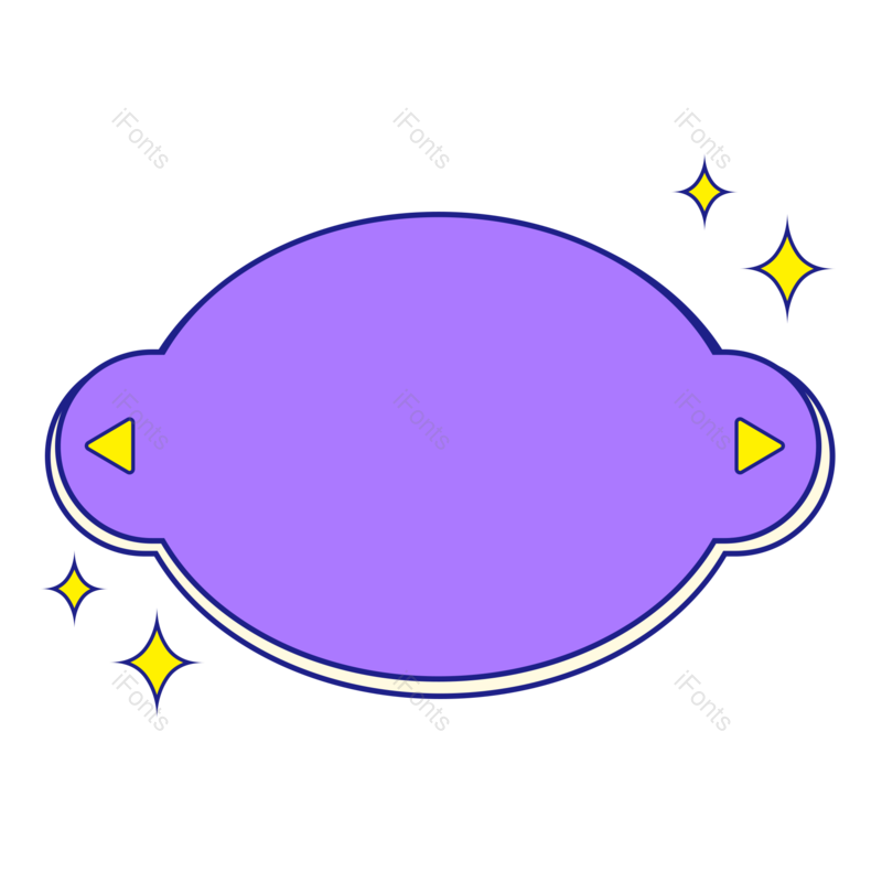 边框图片,卡通元素,对话框PNG,简约免抠素材